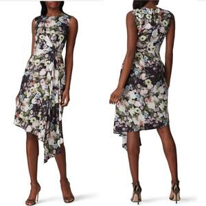 Adam Lippes x RTR Floral Side Drape Dress - Size 4